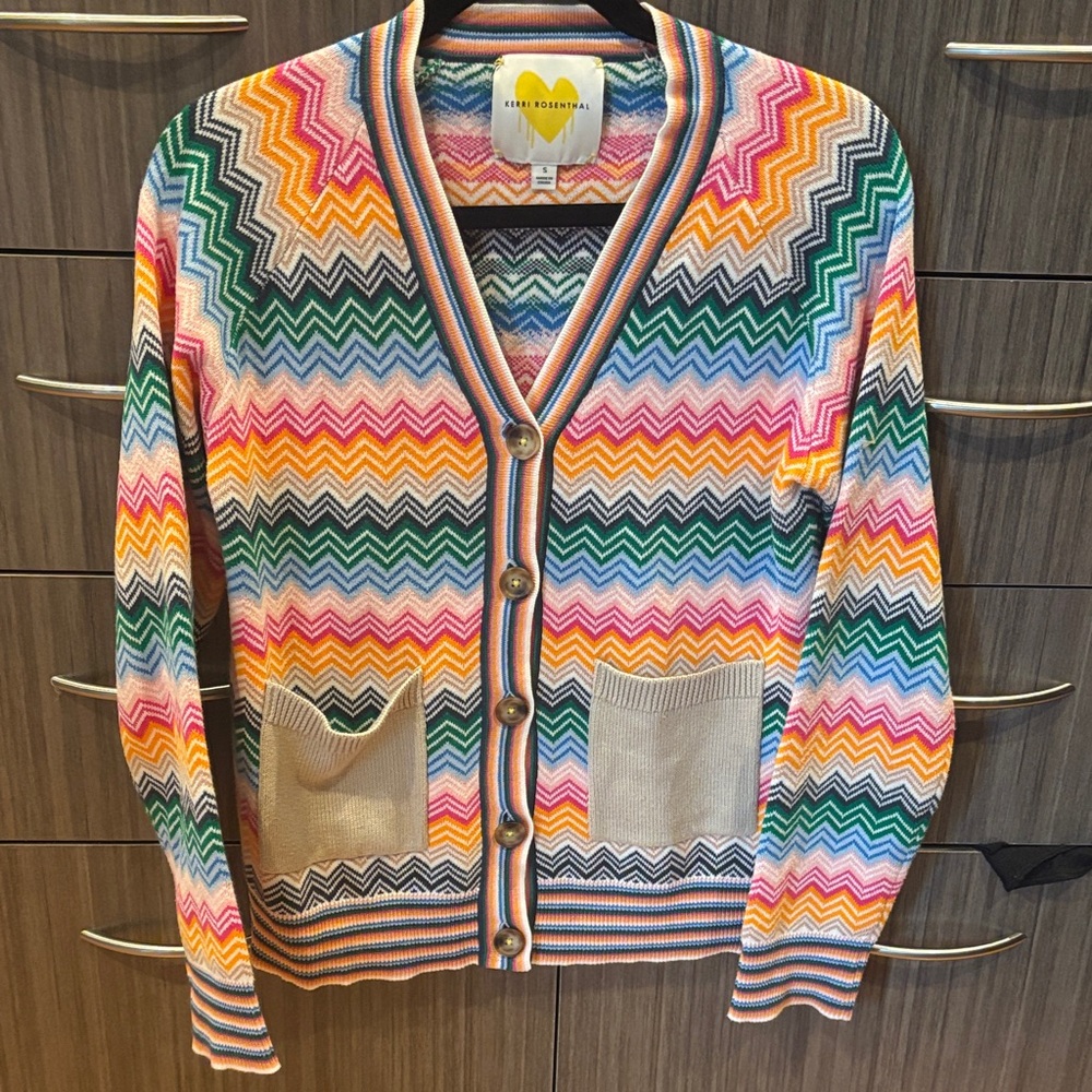 Colorful Chevron Cardigan - Picture 2 of 4